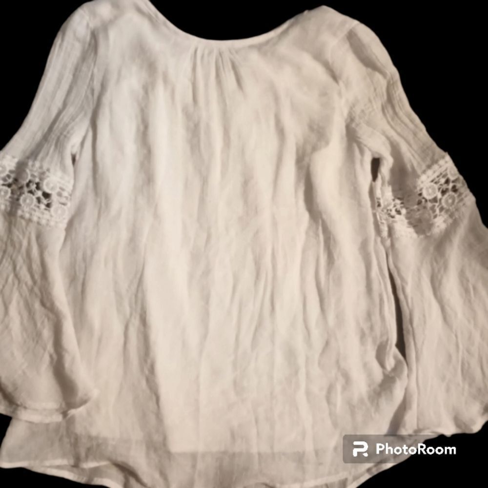 AMY Wear EUC WOMENS TOP SZ L 14) WHITE